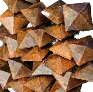 3/4" Square Hammered Pyramid Head Nails - Old West Iron