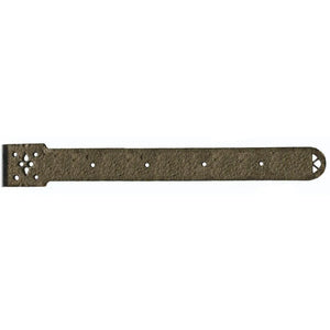 XL Shabby Chic Wrought Iron Faux Hinge Strap - Old West Iron