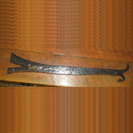 XL Nordic Iron Age Wrought Iron Faux Hinge Strap