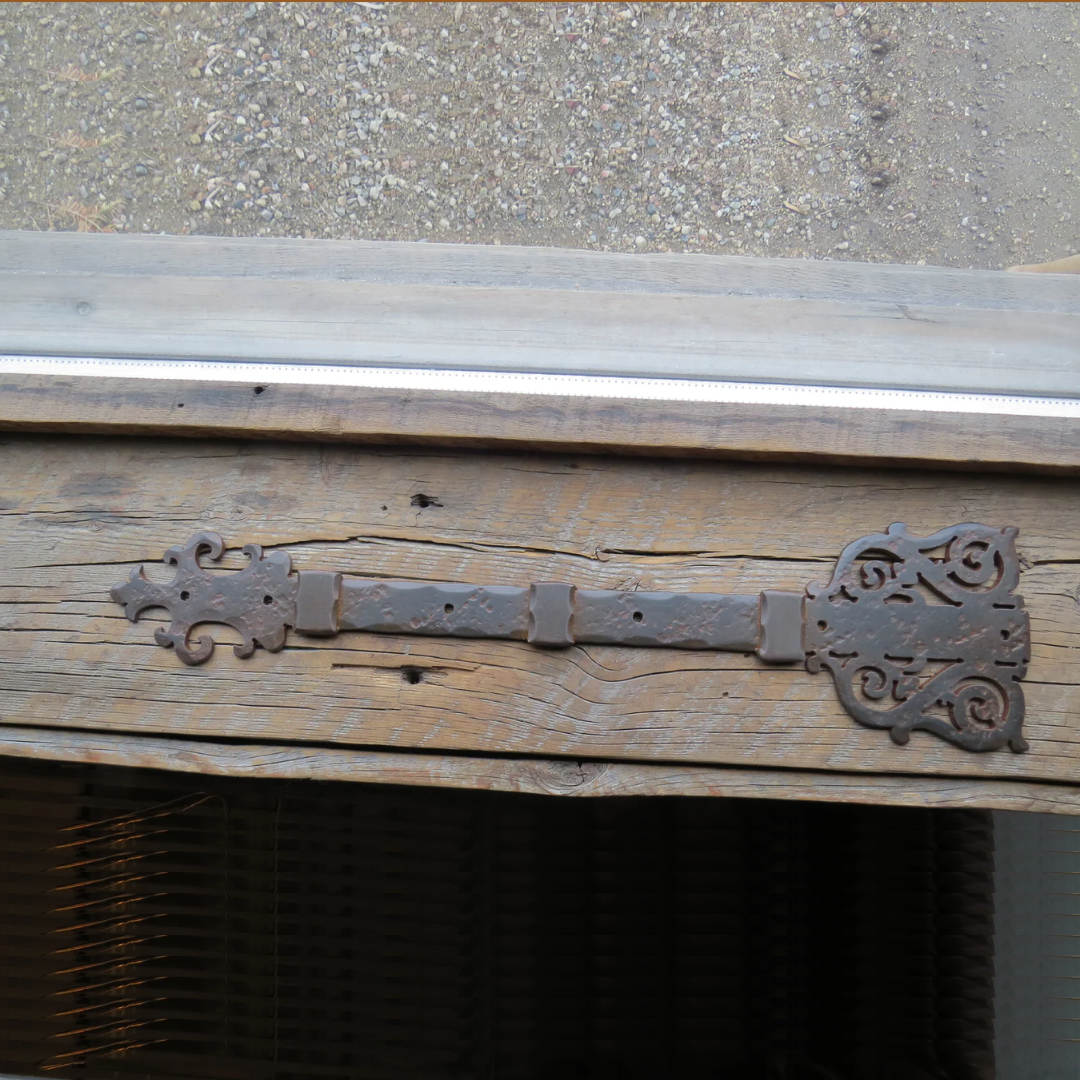 XL Gothic Cathedral Iron Faux Hinge Strap