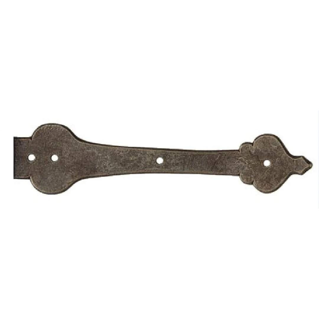 XL French Country Revival Iron Faux Hinge Strap