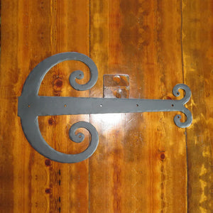 XL Middle Age Europe Wrought Iron Faux Hinge Strap - Old West Iron