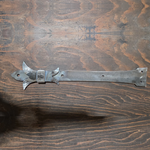 XL Babylonian Fleur De Lis Iron Faux Hinge Strap