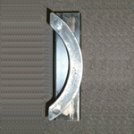 Tirador de puerta de hierro Art Déco