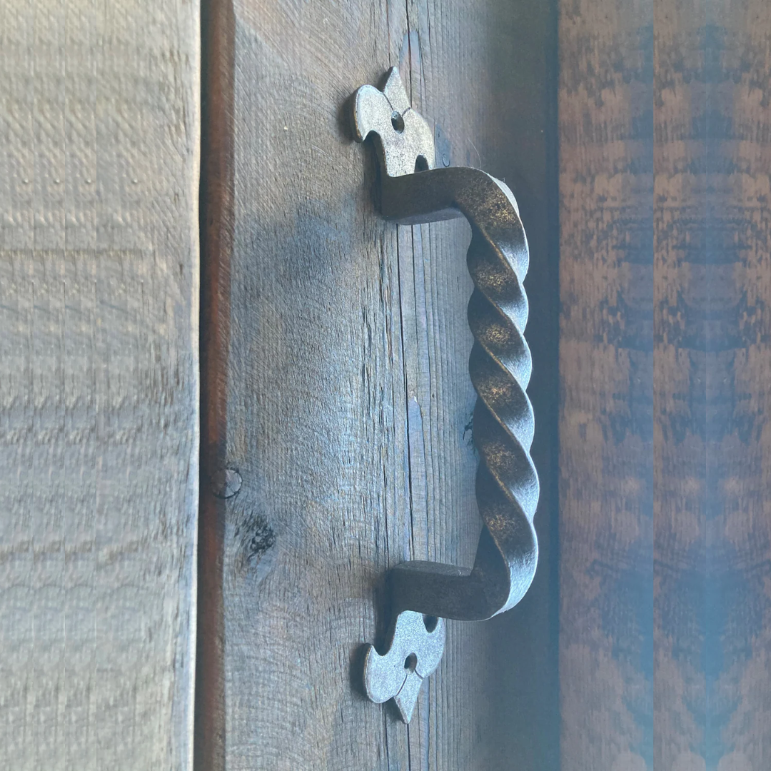 Egyptian Fleur De Lis Iron Door Pull