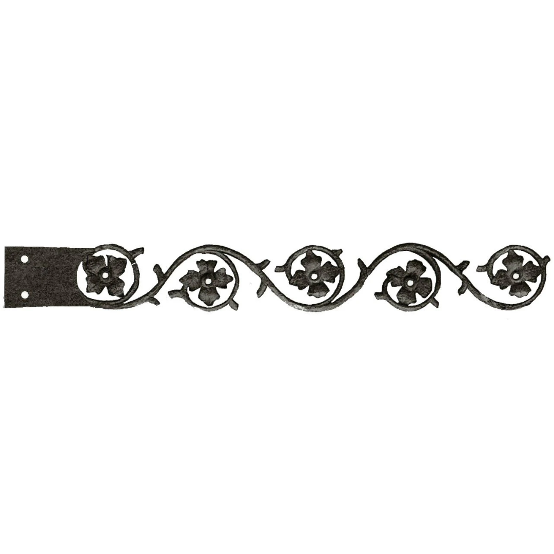 Finnish Folk Ironwork Garage Door Dummy Hinge Strap