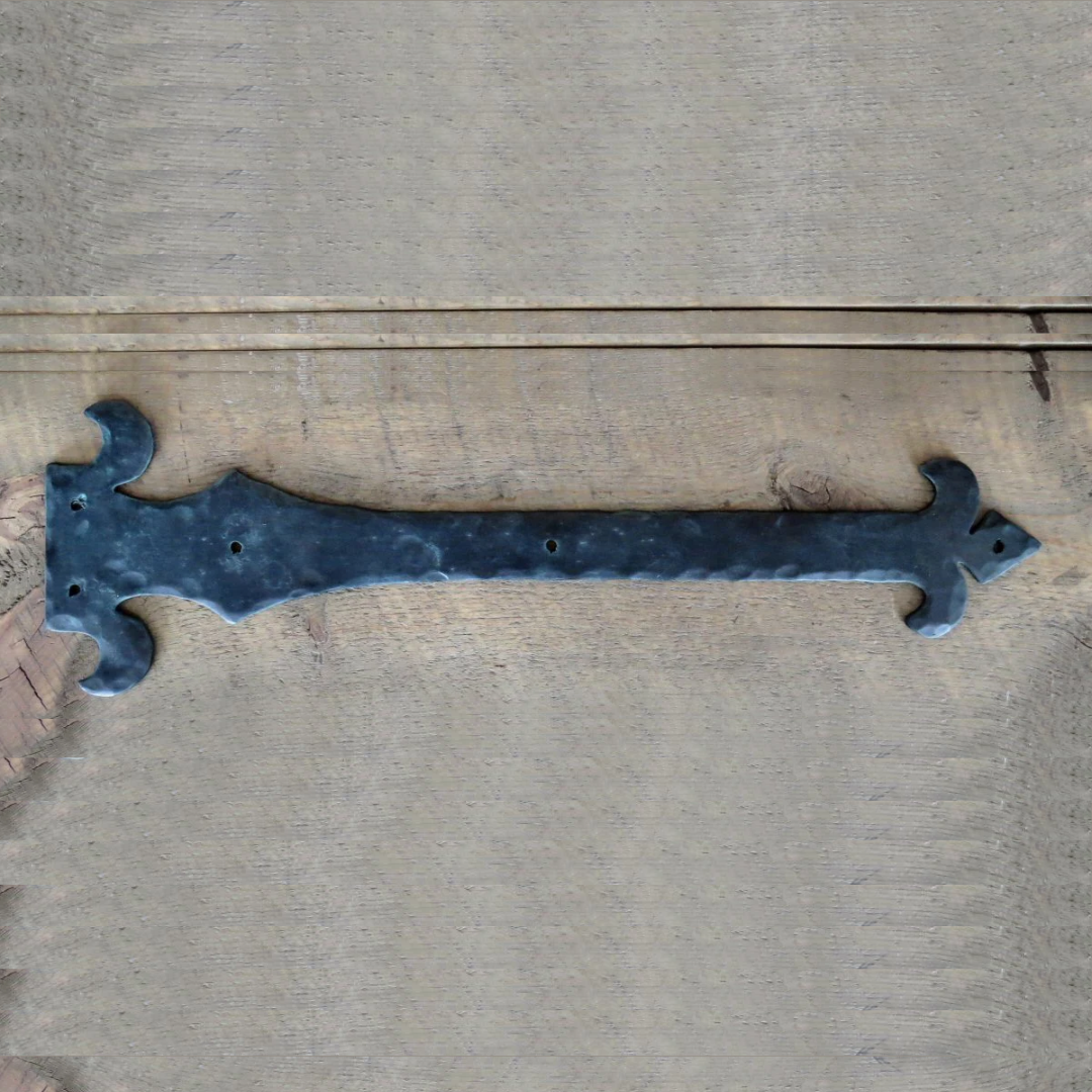 French Empire Iron Garage Door Dummy Hinge Strap
