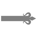 Spanish Mission Wrought Iron Garage Door Dummy Hinge Strap - Old West Iron