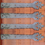 Roman Acanthus Wrought Iron Garage Door Dummy Hinge Strap
