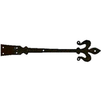 Florence Fleur De Lis Iron Garage Door Dummy Hinge Strap