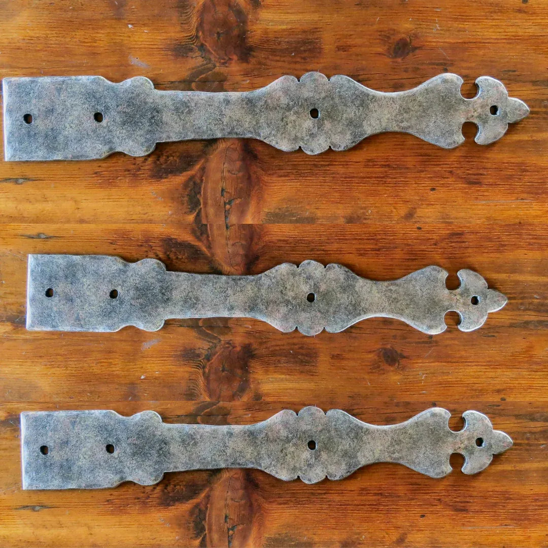 Barcelona Iron Garage Door Dummy Hinge Strap - Old West Iron