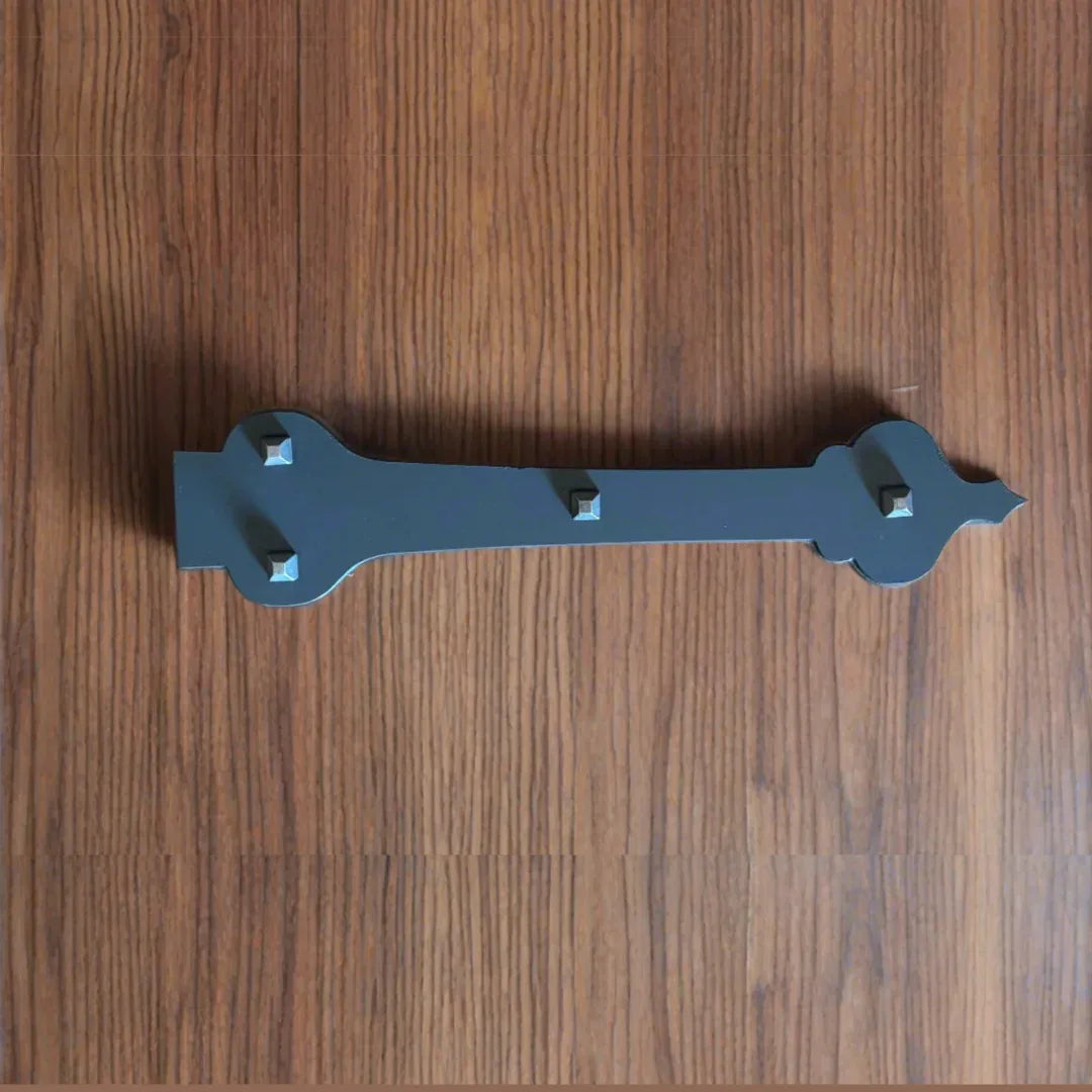French Country Revival Iron Garage Door Dummy Hinge Strap - Old West Iron