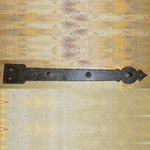Tudor Revival Wrought Iron Garage Door Dummy Hinge Strap