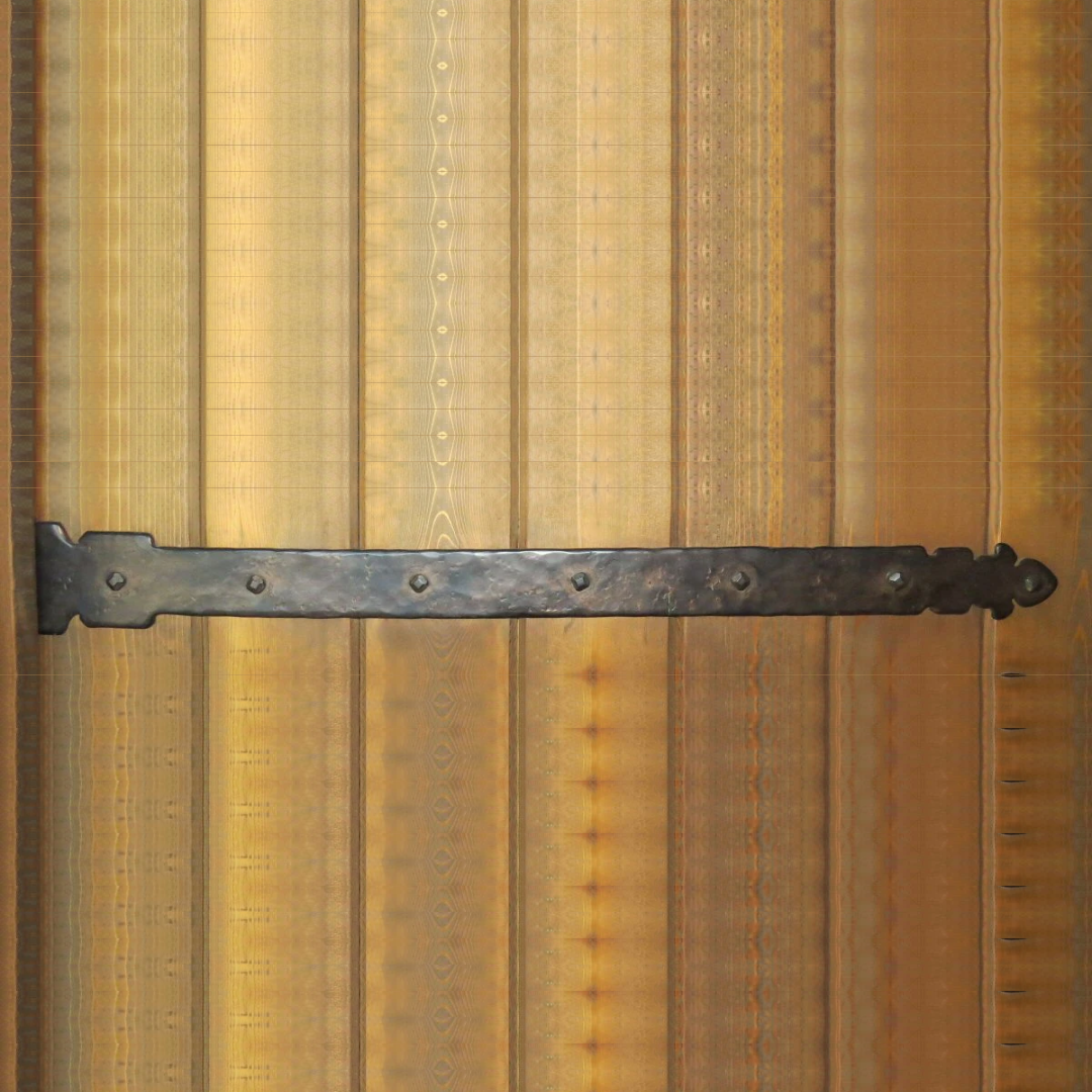 XL Spanish Cathedral Wrought Iron Faux Hinge Strap