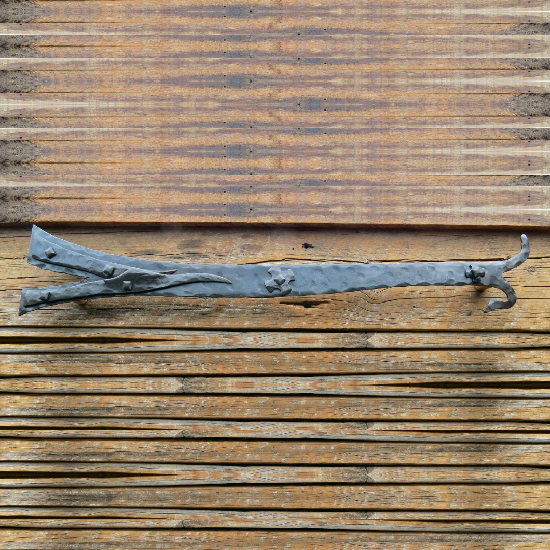 Nordic Iron Age Wrought Iron Garage Door Dummy Hinge Strap