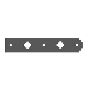 Santa Fe Iron Garage Door Dummy Hinge Strap - Old West Iron