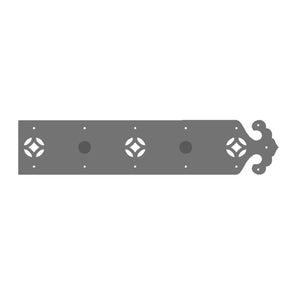 Isabelline Garage Door Dummy Hinge Strap - Old West Iron
