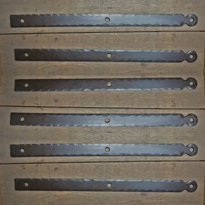 XL Revolutionary Wrought Iron Faux Hinge Strap - Old West Iron