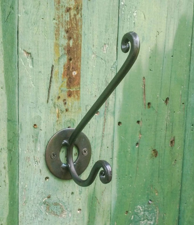 Hand Forged Double Coat and Hat Hook