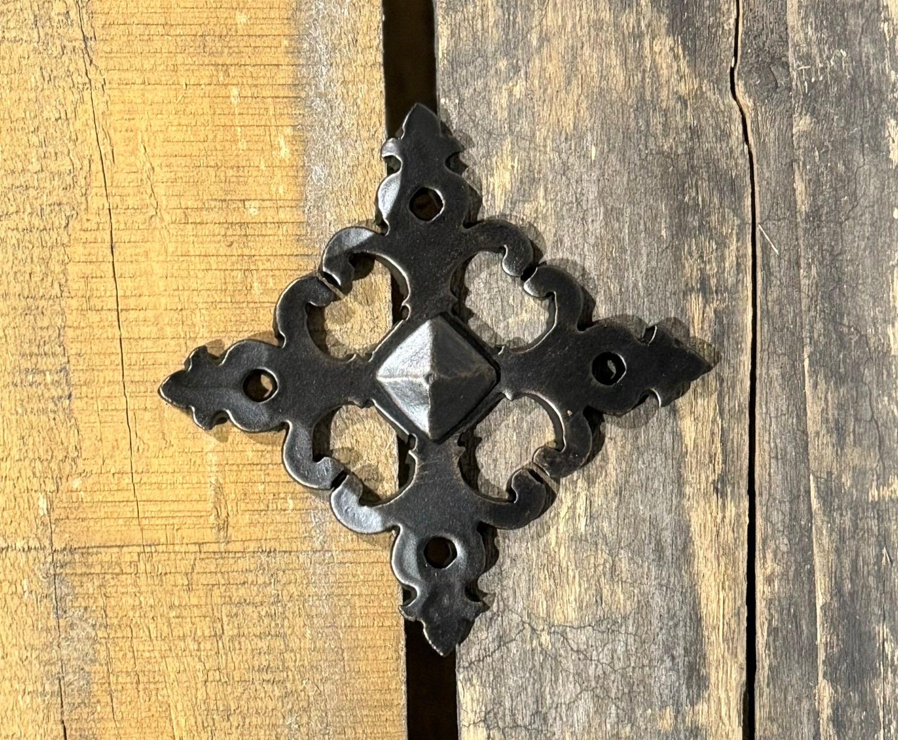 Medieval Iron Rosette Decor