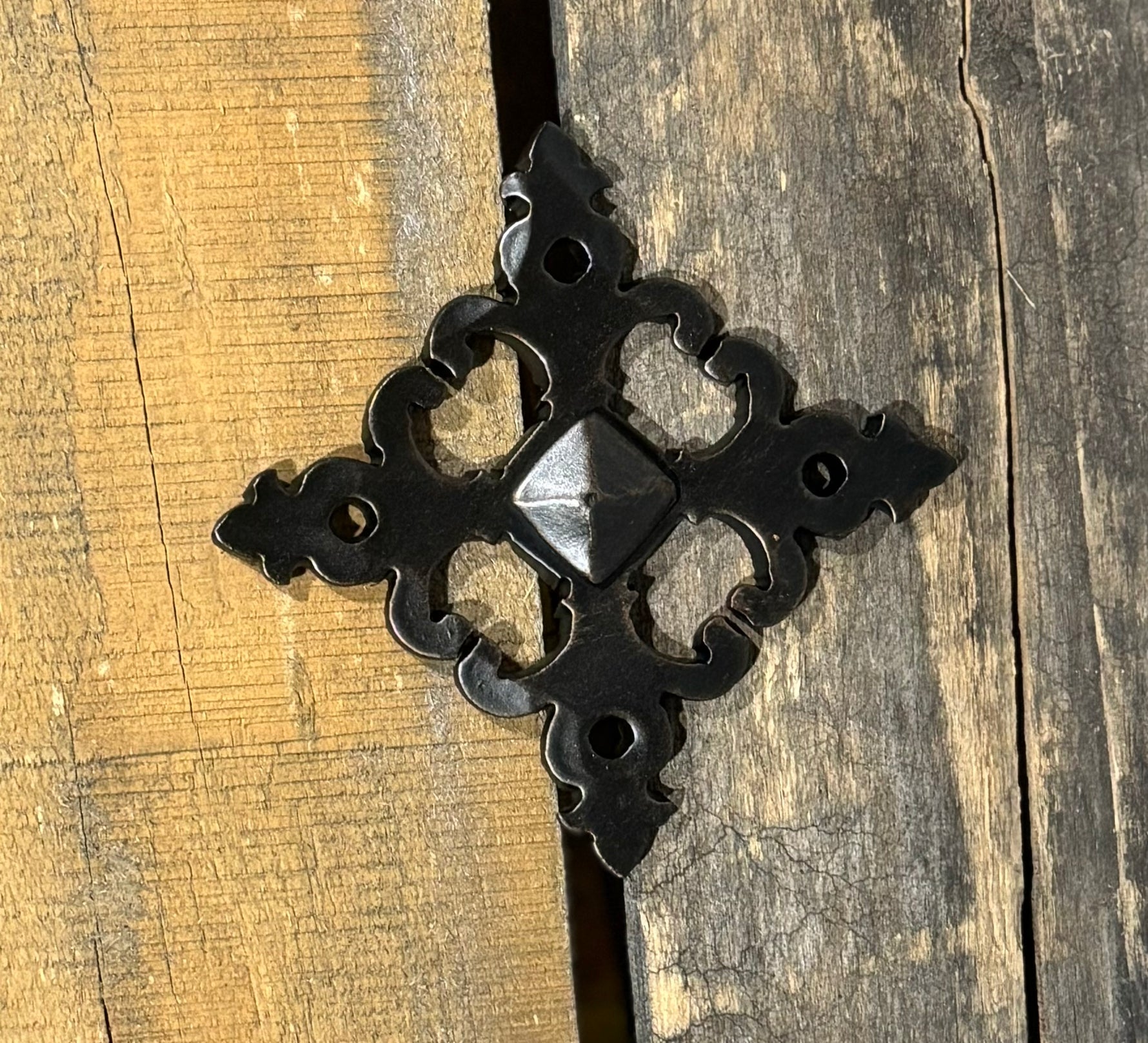 Medieval Iron Rosette Decor