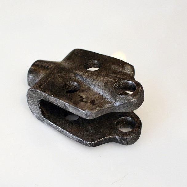 Grunge Pulley Wheel Bracket - Antique Black finish