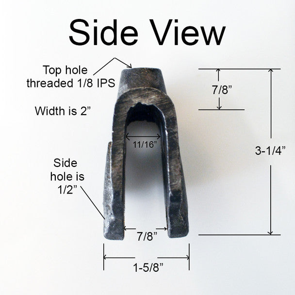 Grunge Pulley Wheel Bracket - Antique Black finish