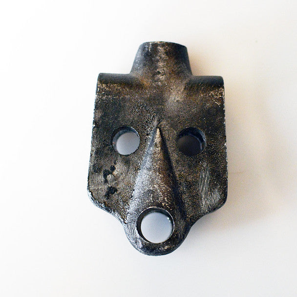 Grunge Pulley Wheel Bracket - Antique Black finish