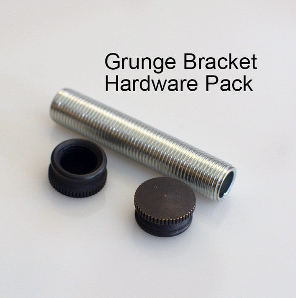 Grunge Pulley Wheel Bracket - Antique Black finish