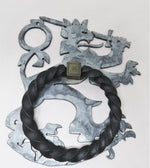 Finnish Folk Ironwork Lion Door Knocker/Ring Pull