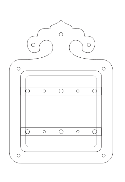 Isabelline Iron Speakeasy Door Door Hardware SpeakEasy