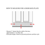 Hammered Copper Kick Plate Door Push Plates