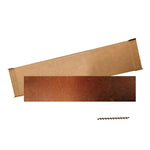Hammered Copper Kick Plate Door Push Plates