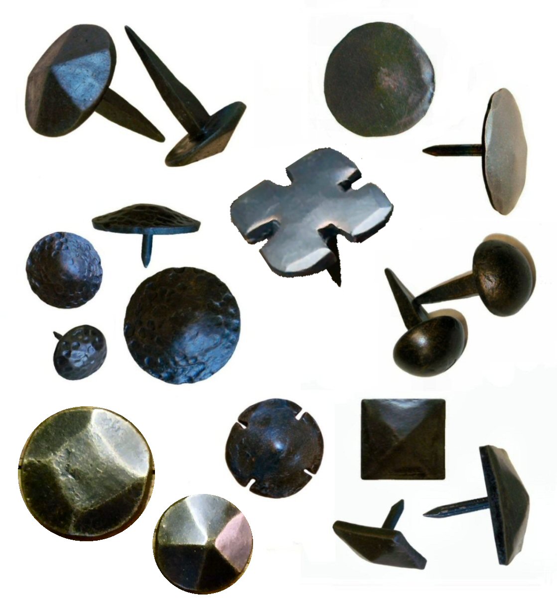 Another decorative nail (clavo), with a focus on craftsmanship and rustic aesthetic