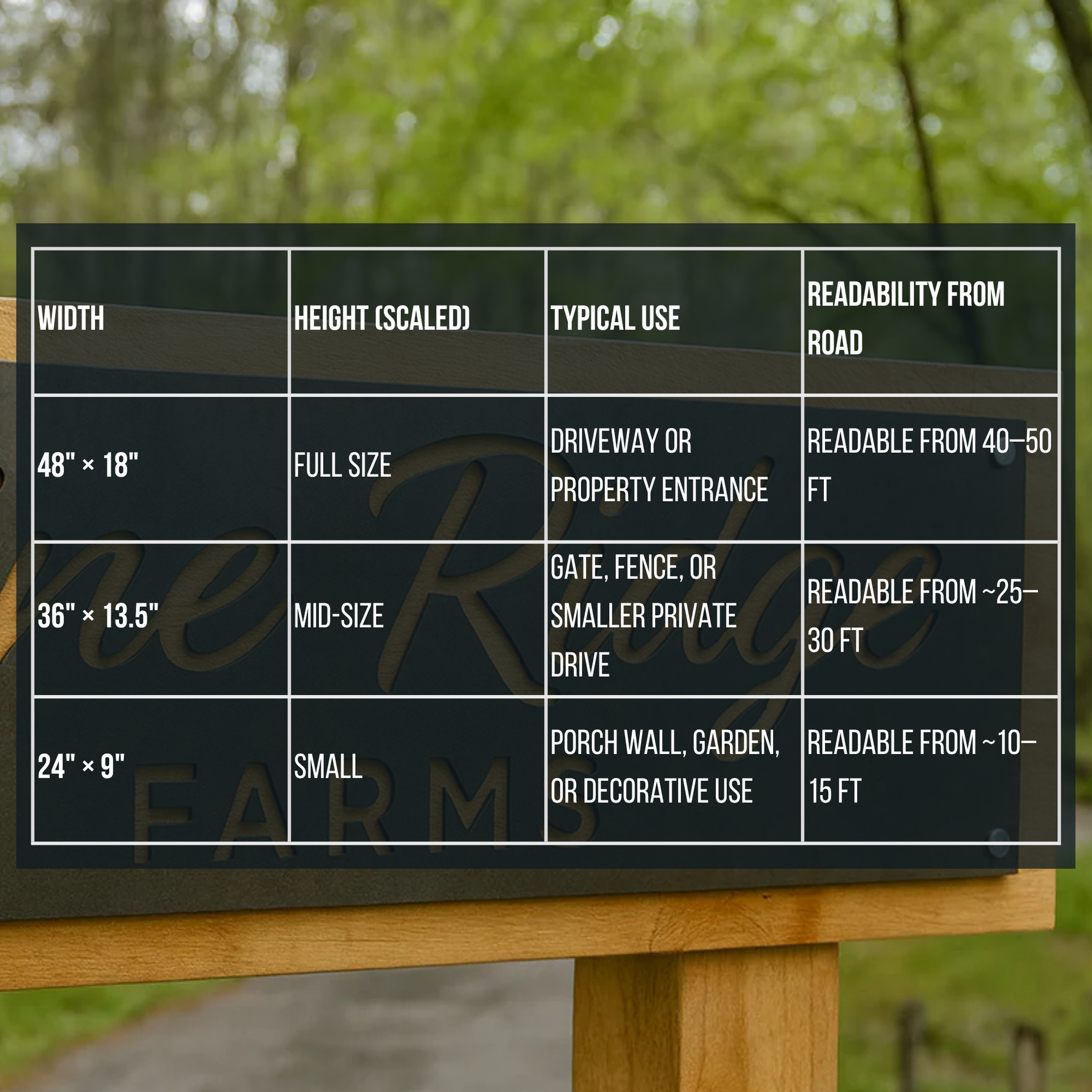 Custom Entry Sign - Rectangular