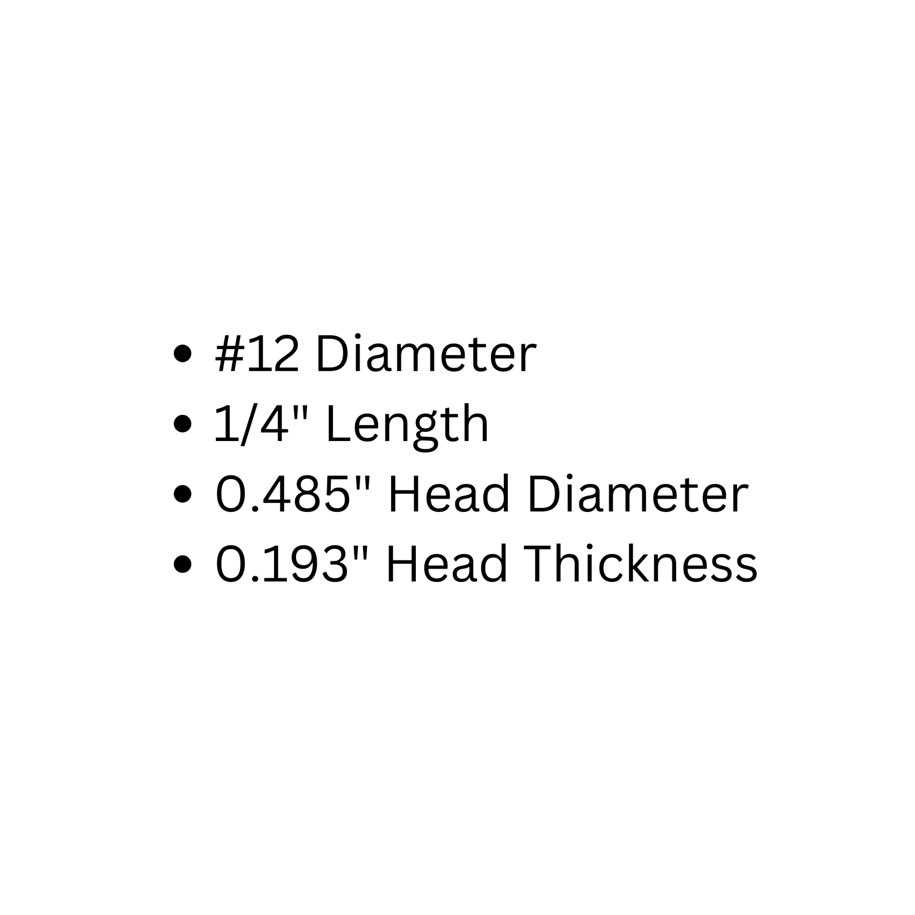 Set of 40 #12 x 1/4