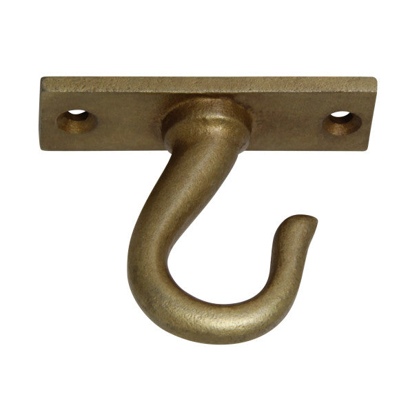 2" Cast Iron Ceiling Hook - Antique Brass Finish