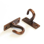 2" Cast Iron Ceiling Hook - Antique Copper Finish