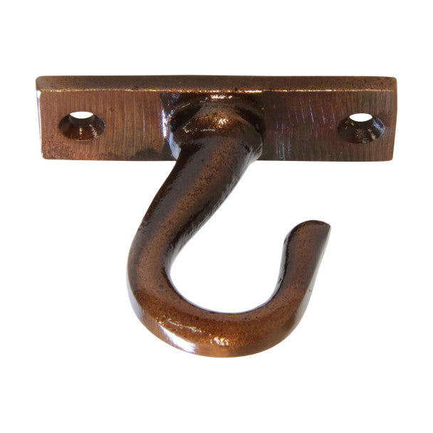 2" Cast Iron Ceiling Hook - Antique Copper Finish