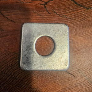 Galvanized 3/4” Square Plate Washer -Bulk Box (400) - Old West Iron