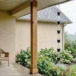 Antique Bronze Bucket Rain Chain with Crystal Suncatcher – 65"