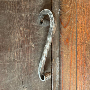 Square Scrolled Door Pull - Old West Iron