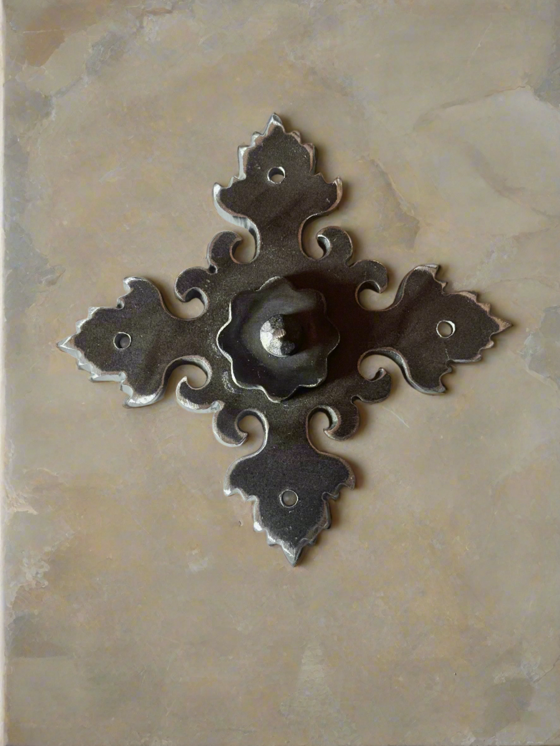 Romantic Iron Rosette Hardware