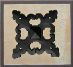 Medieval Iron Rosette Decor