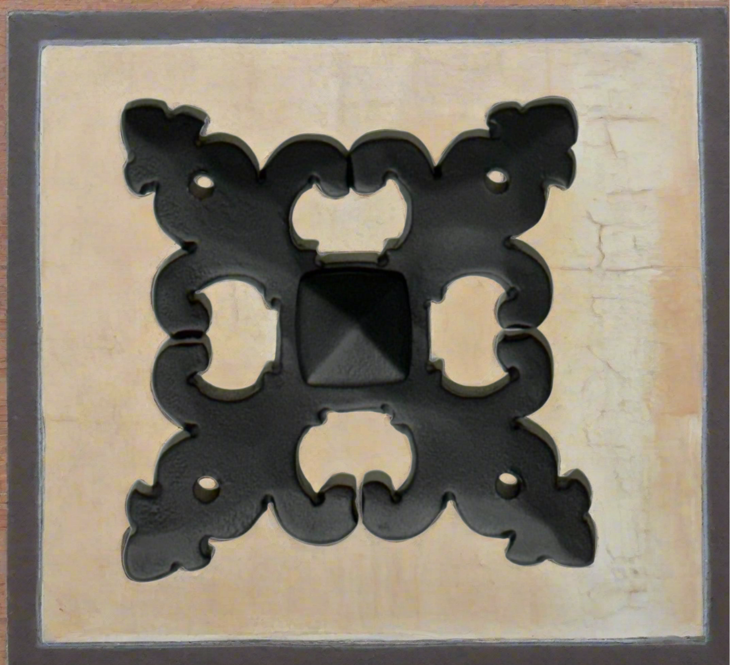 Medieval Iron Rosette Decor