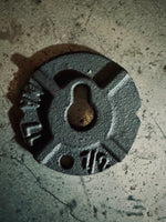 CLEARANCE- Limited Stock 1/2" Rustic Iron Rail Road Washers Lot of 37