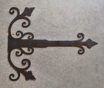 XL Old California Hacienda Wrought Iron Faux Hinge Strap