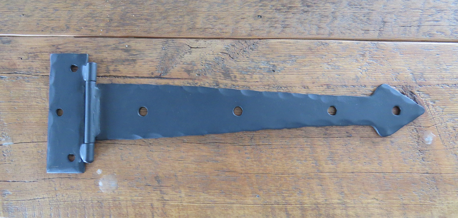 Neo-Classical Wrought Iron Functioning Hinge Strap