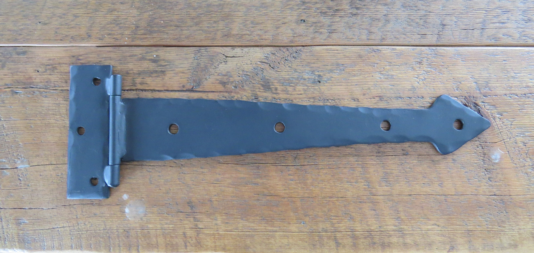 Neo-Classical Wrought Iron Functioning Hinge Strap