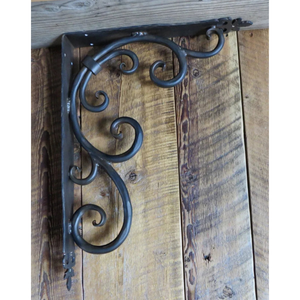 Roman Acanthus Iron Corbel - 12" x 14"